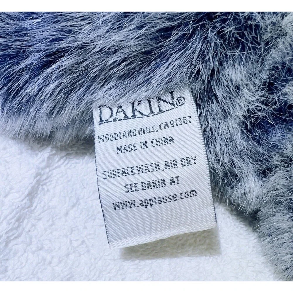 Dakin Bear Plush VTG 2000 Baby Patrice Blue‎ Grey Stuffed Animal 10” Sweater